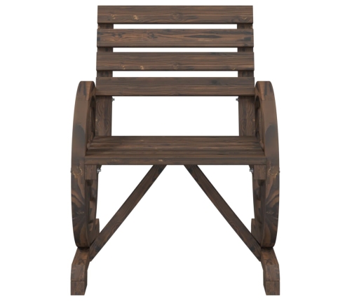 Juego de muebles de jardín 4 piezas madera maciza de abeto