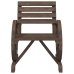 Juego de muebles de jardín 4 piezas madera maciza de abeto