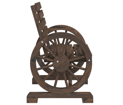 Juego de muebles de jardín 4 piezas madera maciza de abeto