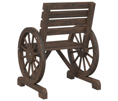 Juego de muebles de jardín 4 piezas madera maciza de abeto