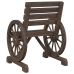 Juego de muebles de jardín 4 piezas madera maciza de abeto