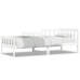Sofá cama sin colchón madera maciza de pino blanco 80x200 cm