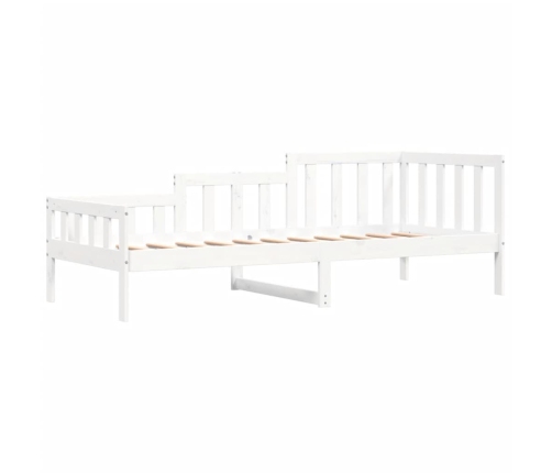 Sofá cama sin colchón madera maciza de pino blanco 80x200 cm