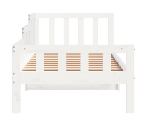 Sofá cama sin colchón madera maciza de pino blanco 80x200 cm