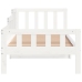 Sofá cama sin colchón madera maciza de pino blanco 80x200 cm