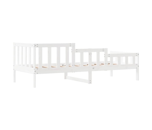 Sofá cama sin colchón madera maciza de pino blanco 80x200 cm