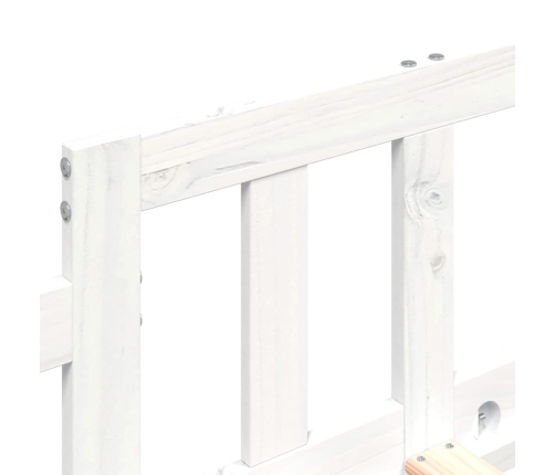 Sofá cama sin colchón madera maciza de pino blanco 80x200 cm