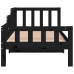 Sofá cama sin colchón madera maciza de pino negro 90x190 cm