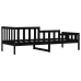 Sofá cama sin colchón madera maciza de pino negro 90x190 cm