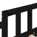 Sofá cama sin colchón madera maciza de pino negro 90x190 cm