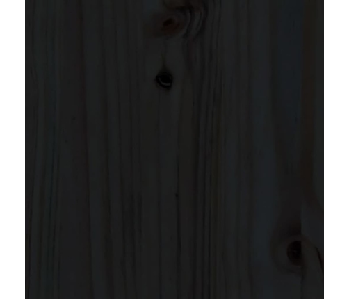 Sofá cama sin colchón madera maciza de pino negro 90x190 cm