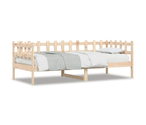 Sofá cama sin colchón madera maciza de pino 80x200 cm