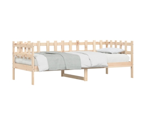 Sofá cama sin colchón madera maciza de pino 80x200 cm