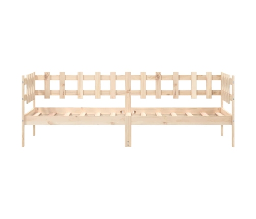 Sofá cama sin colchón madera maciza de pino 80x200 cm