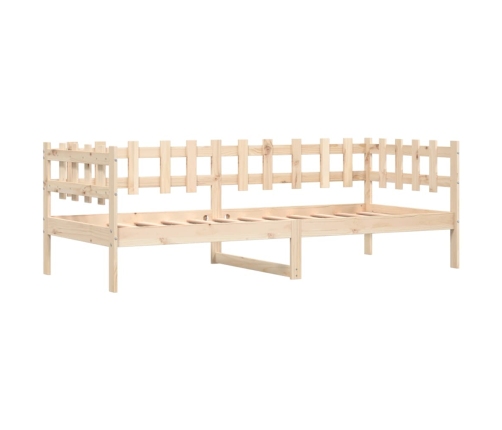 Sofá cama sin colchón madera maciza de pino 80x200 cm