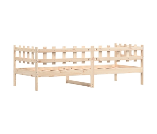 Sofá cama sin colchón madera maciza de pino 80x200 cm