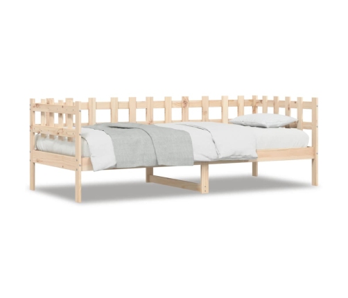 Sofá cama sin colchón madera maciza de pino 90x200 cm