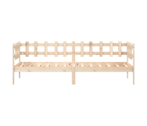 Sofá cama sin colchón madera maciza de pino 90x200 cm