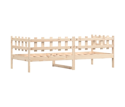 Sofá cama sin colchón madera maciza de pino 90x200 cm