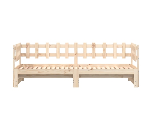 Sofá cama extraíble madera maciza de pino 2x(80x200) cm