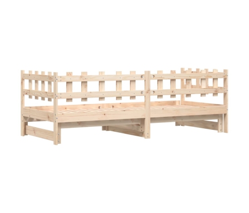 Sofá cama extraíble madera maciza de pino 2x(80x200) cm