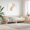 Sofá cama extraíble madera maciza de pino 2x(80x200) cm