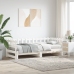 Sofá cama extraíble madera maciza de pino blanco 2x(90x200) cm