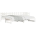 Sofá cama extraíble madera maciza de pino blanco 2x(90x200) cm