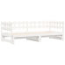 Sofá cama extraíble madera maciza de pino blanco 2x(90x200) cm