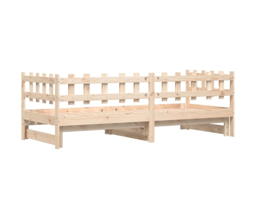 Sofá cama extraíble madera maciza de pino 2x(90x190) cm