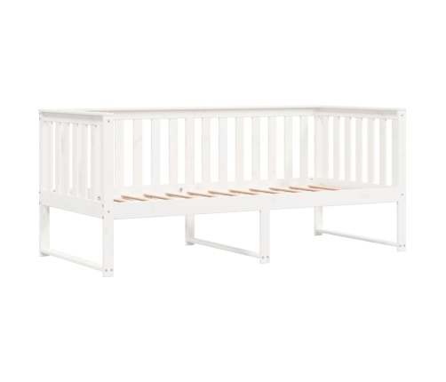 Sofá cama sin colchón madera maciza de pino blanco 90x200 cm