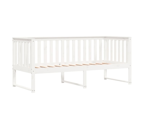 Sofá cama sin colchón madera maciza de pino blanco 80x200 cm