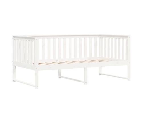 Sofá cama de madera maciza de pino blanco 100x200 cm