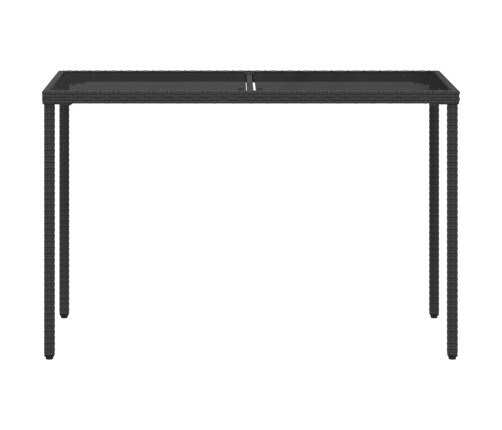 Set de muebles jardín 5 pzas con cojines ratán sintético negro