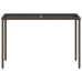 Set comedor de jardín 5 piezas y cojines ratán sintético marrón
