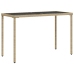Set comedor de jardín 5 pzas con cojines ratán sintético beige
