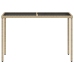 Set comedor de jardín 5 pzas con cojines ratán sintético beige