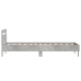 Cama con cabecero madera de ingeniería gris hormigón 75x190 cm