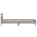 Cama con cabecero madera de ingeniería gris Sonoma 75x190 cm