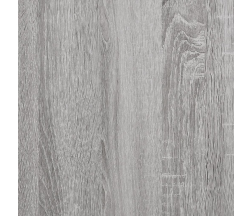 Cama con cabecero madera de ingeniería gris Sonoma 75x190 cm
