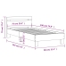 Cama con cabecero madera de ingeniería gris Sonoma 75x190 cm