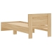Estructura cama con cabecero sin colchón roble Sonoma 90x200 cm