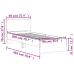 Estructura cama con cabecero sin colchón roble Sonoma 90x200 cm