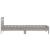 Estructura de cama cabecero luces LED gris Sonoma 100x200 cm