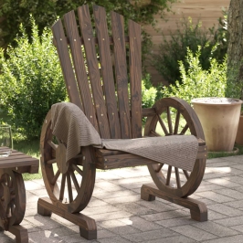 Sillón de jardín Adirondack madera maciza de abeto