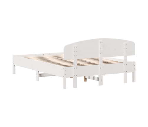 Estructura de cama sin colchón madera maciza de pino 160x200 cm