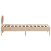 Estructura de cama sin colchón madera maciza de pino 100x200 cm