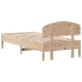 Estructura de cama sin colchón madera maciza de pino 100x200 cm