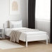 vidaXL Estructura de cama con cabecero madera de pino blanca 90x200 cm