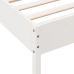 vidaXL Estructura de cama con cabecero madera de pino blanca 90x200 cm